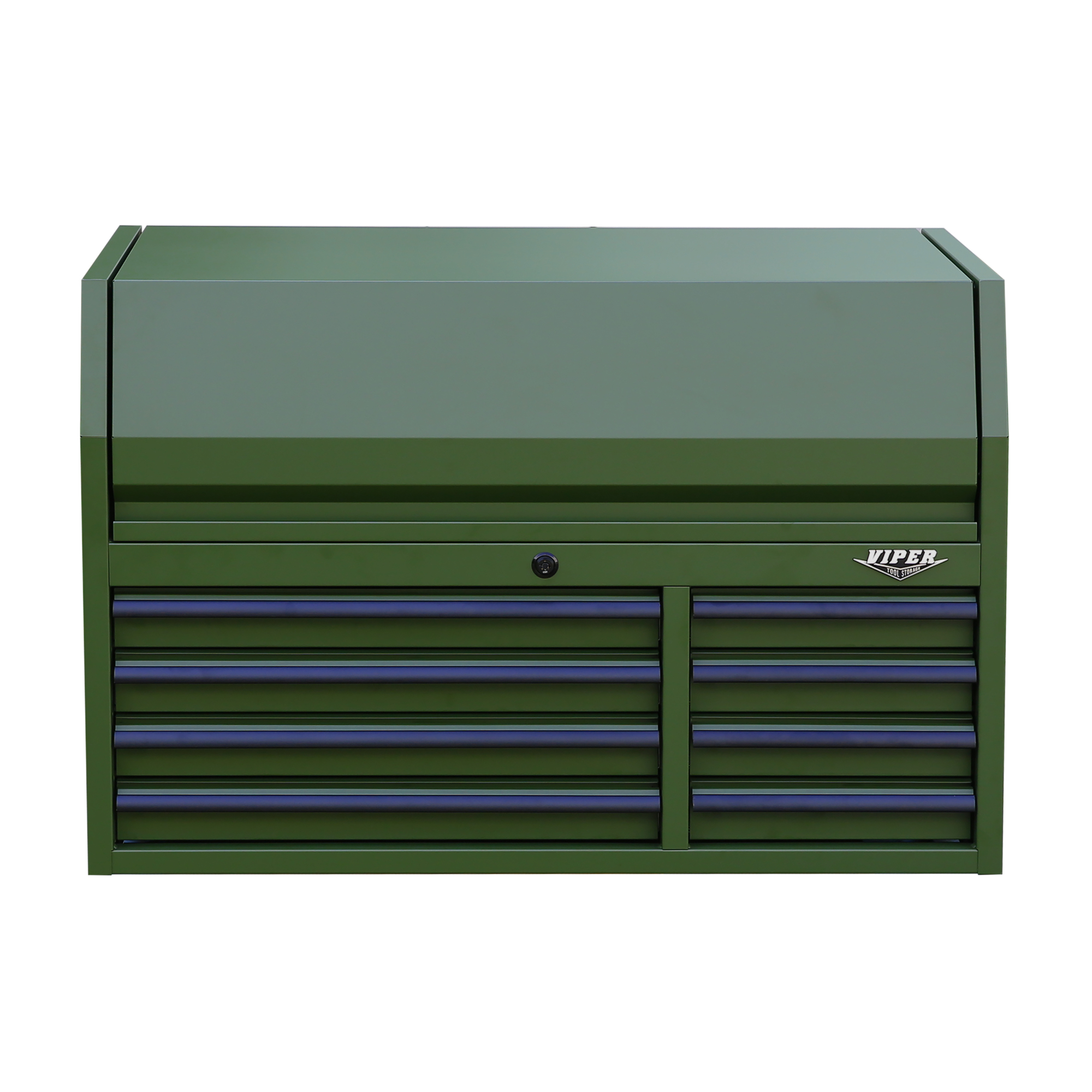 Viper Tool Storage 8-Drawer Steel Top Chest - 40.9in. Width, 26.6in. Height, 24in. Depth, Olive, Model# V4108ARGC